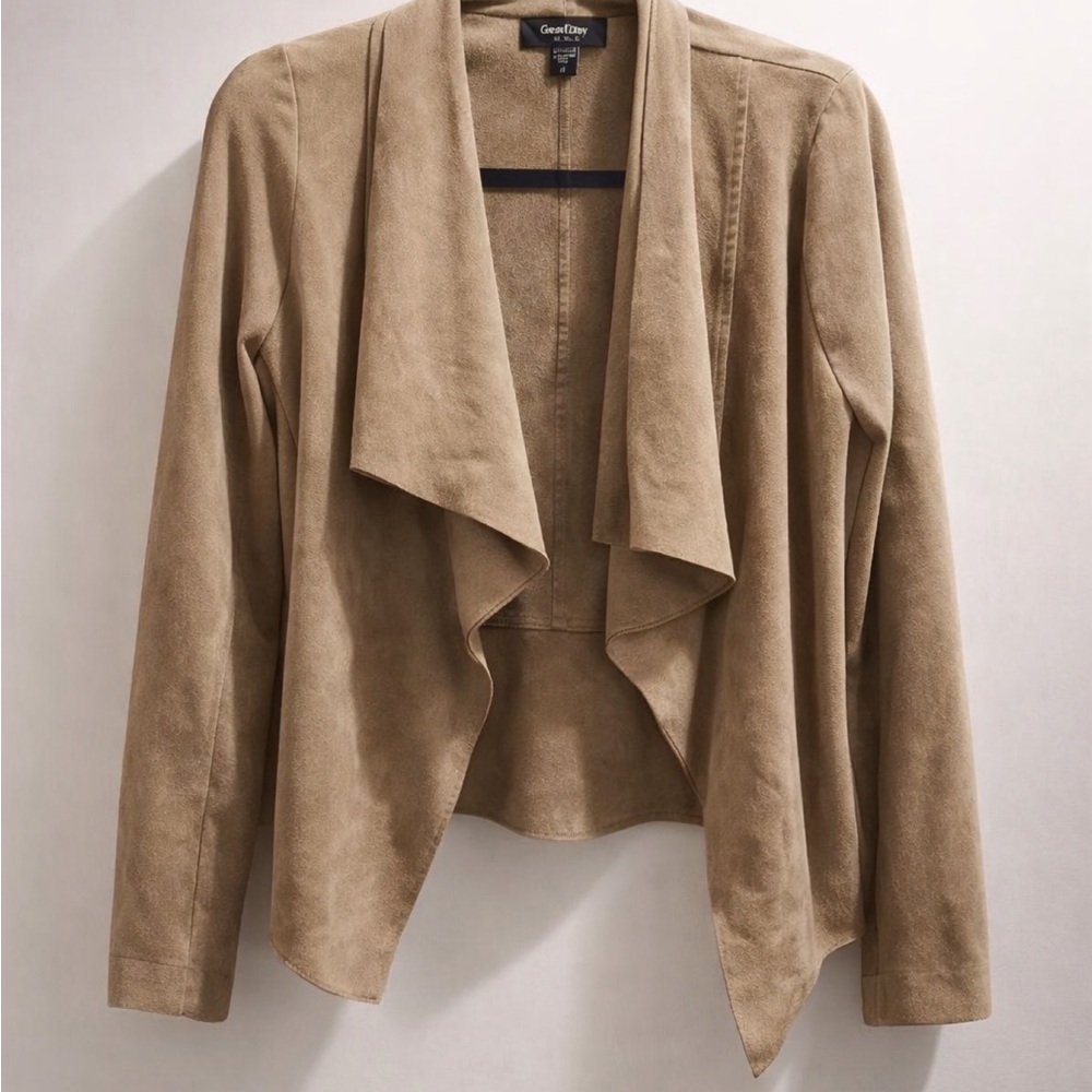 Karen Kane Tan Draped Blazer